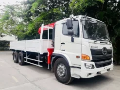 CẨU TỰ HÀNH 3 TẤN 4 KHÚC GẮN TRÊN XE HINO FL8JT8A 13 TẤN