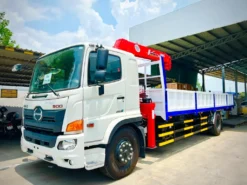 CẨU TỰ HÀNH 5 TẤN 5 KHÚC GẮN TRÊN XE HINO FG8JT8A 8 TẤN